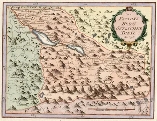 Eastern Part of the Canton of Bern. No. 395. Engraving, ca. 1